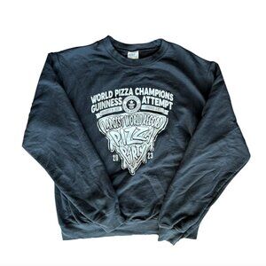 University of Tulsa World Pizza Champions Black and White Sweatshirt